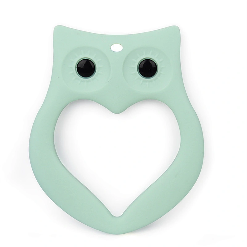 custom Food grade  silicone owl soft toy  teether CPC certification