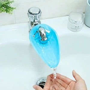 Hot Selling Stretchy Soft Children Wash Hand Silicone Faucet Extender