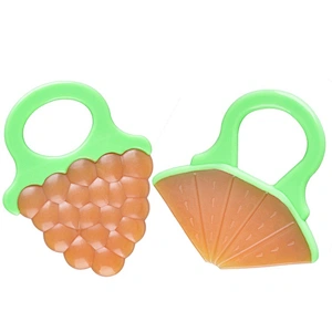New safe food grade wholesale silicone fruit teether customized make for kids