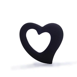 Free Samples food grade new design silicone heart teether