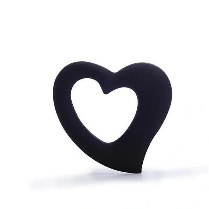 Free Samples food grade new design silicone heart teether