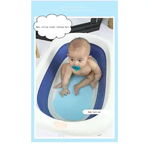 2020 Amazon top sellers non-slip environmentally friendly foldable space saving easy to clean anti-slip mat for baby for bathing