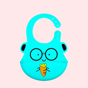 HOT SALE Food grade waterproof custom silicone baby bib