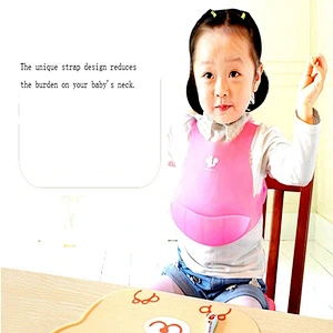 2020 BPA free waterproof foldable easy to clean durable baby silicone bib for the boys and girls for feeding