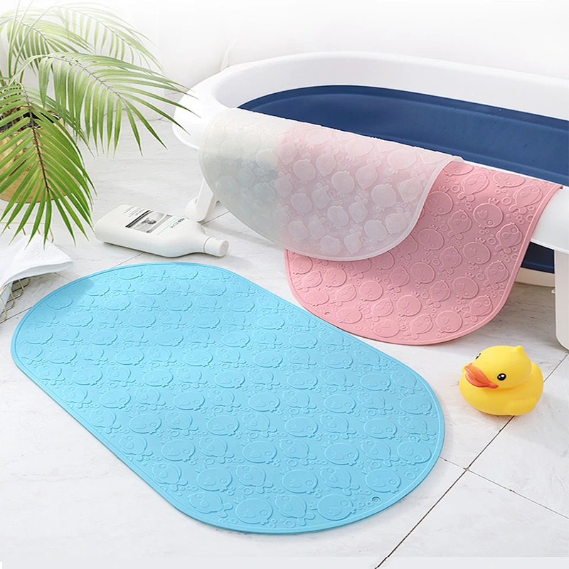 2020 Amazon top sellers non-slip environmentally friendly foldable space saving easy to clean anti-slip mat for baby for bathing