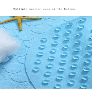 2020 Amazon top sellers non-slip environmentally friendly foldable space saving easy to clean anti-slip mat for baby for bathing