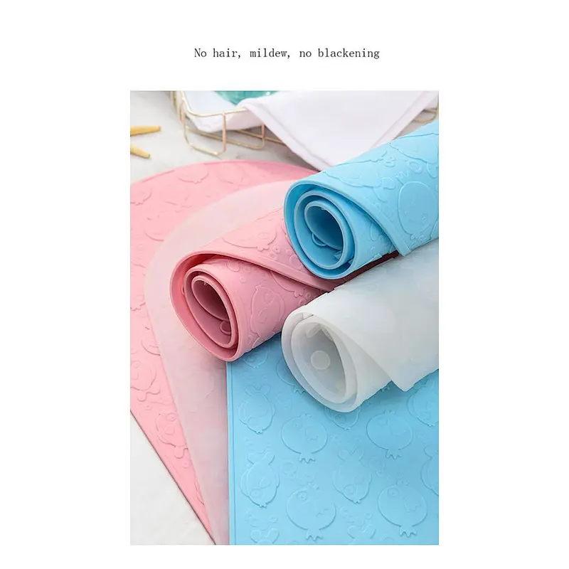 2020 Amazon top sellers non-slip environmentally friendly foldable space saving easy to clean anti-slip mat for baby for bathing