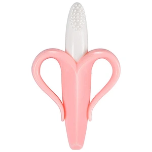 BPA FREE Funny cute safe food-grade silicone banana baby teether for Baby for feeding