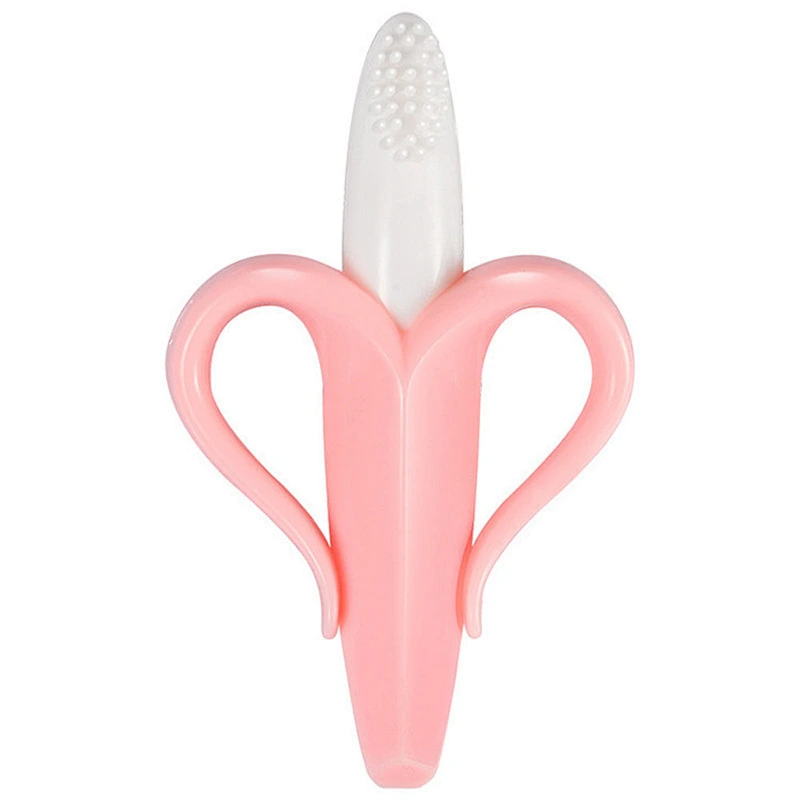 BPA FREE Funny cute safe food-grade silicone banana baby teether for Baby for feeding