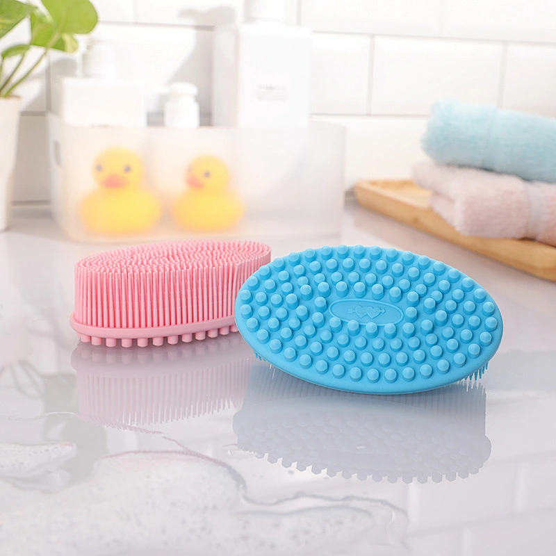 Soft Silicone  Bath spin Spa Shampoo Massage Brush baby Shower Care hair Scalp Massage Brush  Cleaning Shower  brush for baby