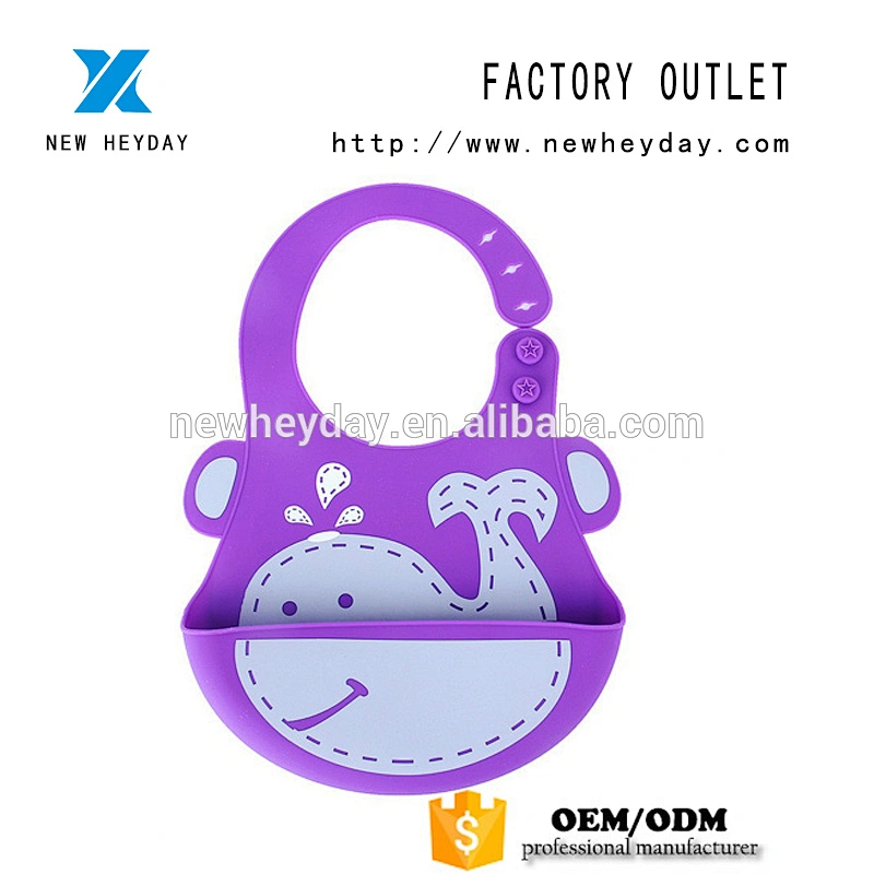 Custom Wholesale cute Silicone Baby Bibs with Pocket Toddler, Comfortable and Adjustable Soft Feeding Bibs Color