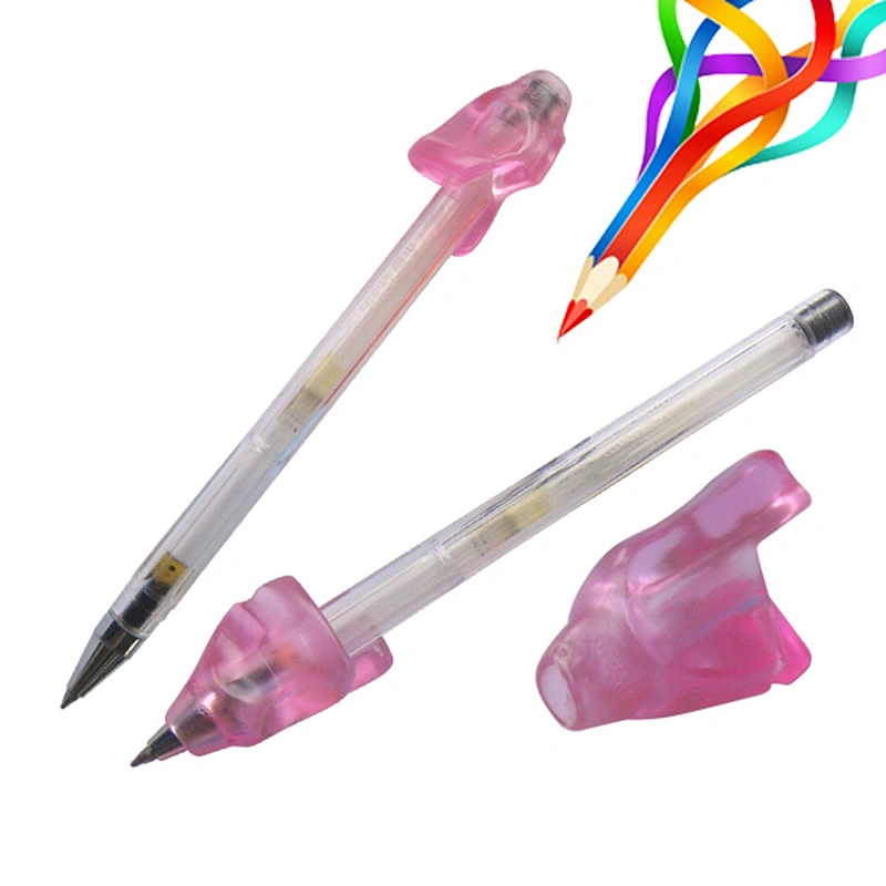custom soft Kids rubber holder animal silicone pencil grip