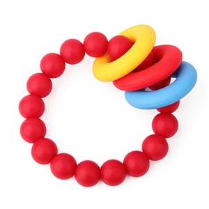 High quality custom Silicone Soft Toy Teether Pendant Natural Teethers with logo