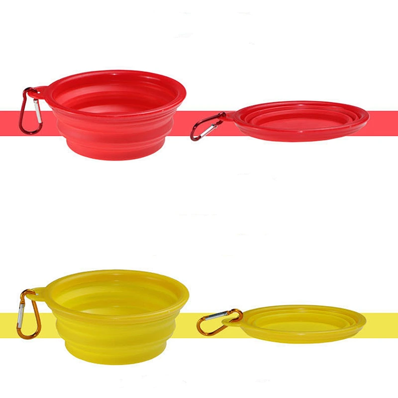 2020 Amazon selling high quality TPE folding portable silicone pet bowl dog bowl for pet