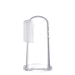 Amazon top sellers soft  safe BPA free baby liquid silicone toothbrush for baby for Caring for baby teeth