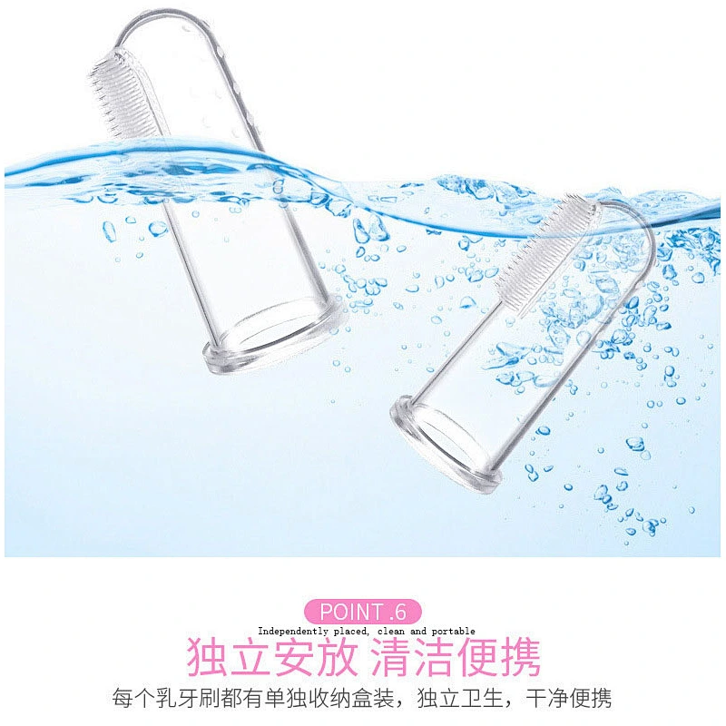 2020 Amazon top sellers soft  safe BPA free baby liquid silicone toothbrush for baby for Caring for baby teeth