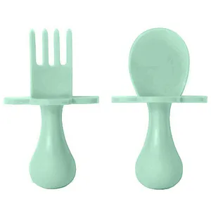 2020 hot sale silicone baby spoon&fork