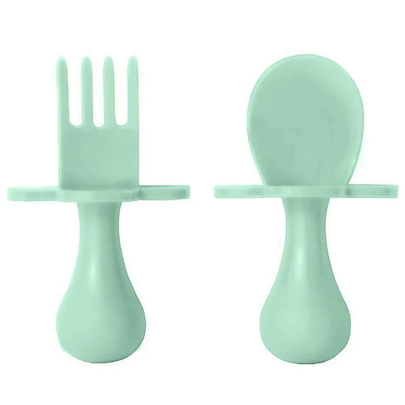 2020 hot sale silicone baby spoon&fork
