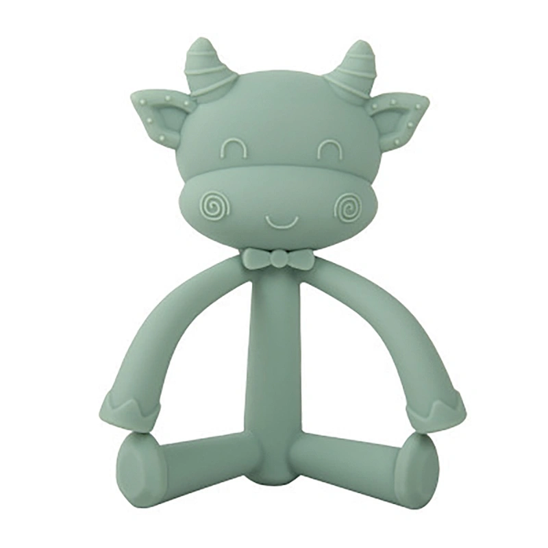 Factory Direct Sales baby chewing toy animal teether silicone with fair price
