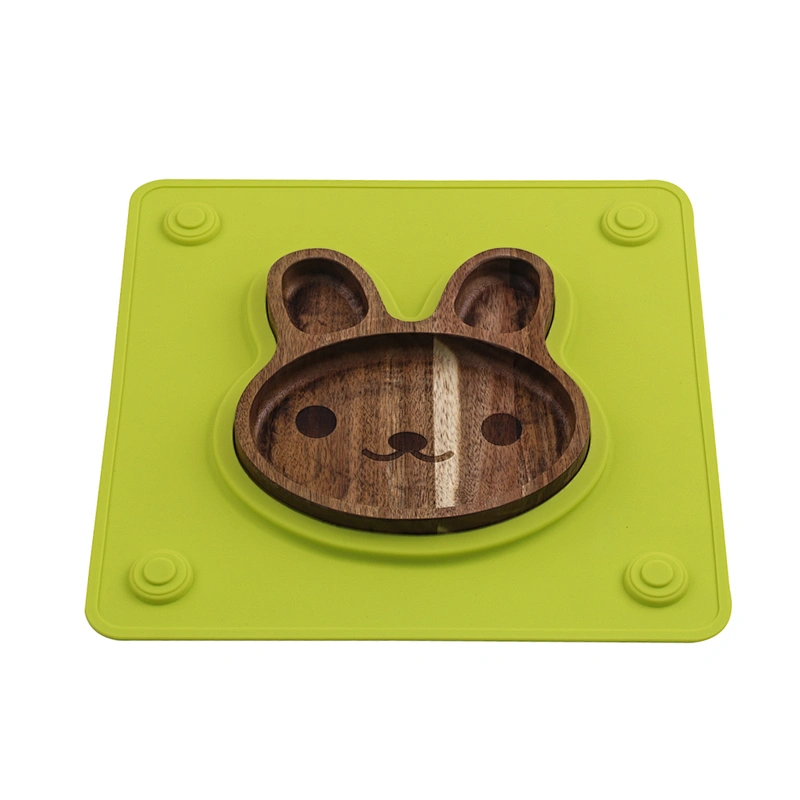 High density silicone kids plate placemat heater for low price