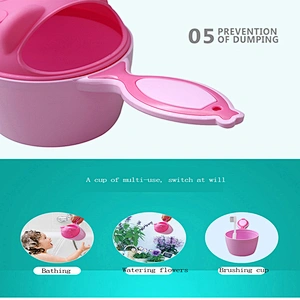 2020 Amazon top sellers multi-functional practical durable large-capacity cute baby shampoo cup for baby for bathing