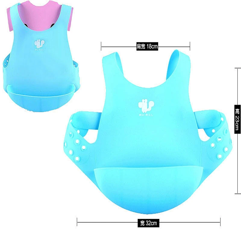 2020 BPA free waterproof foldable easy to clean durable baby silicone bib for the boys and girls for feeding