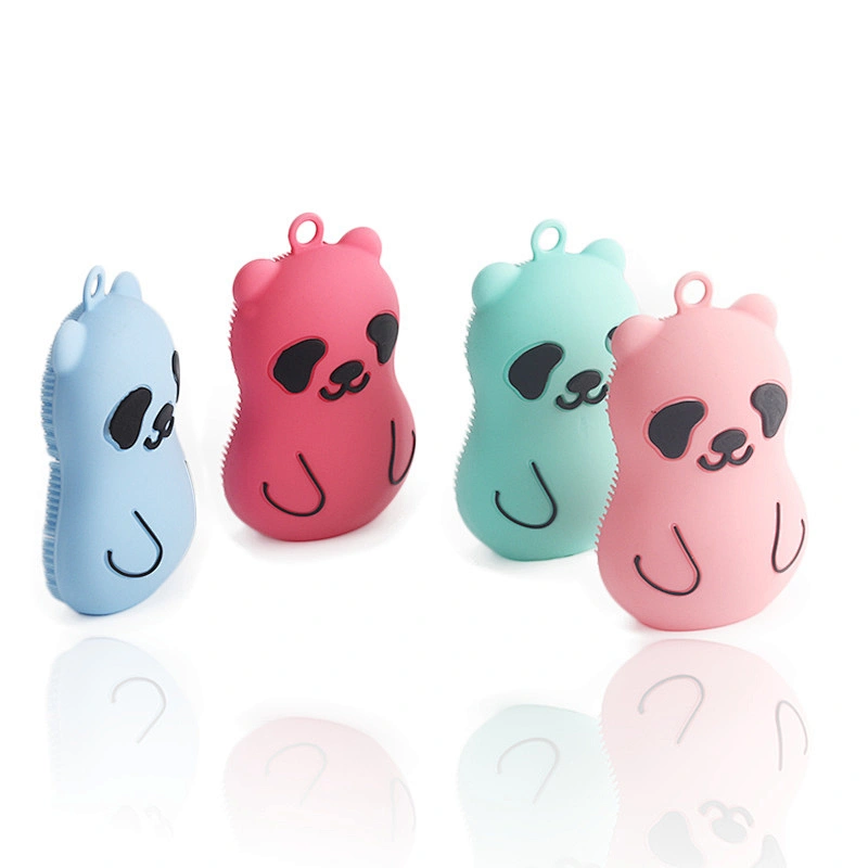 Multifunctional Soft Silicone facial Cleaning Brush  Bath  facial equipment Cartoon Bath Brush  Brush baby Shower Care hair