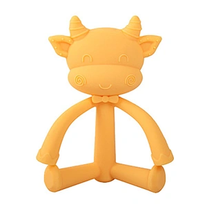 Factory Directly Supply custom silicone baby teething toy teether animal Direct Prices