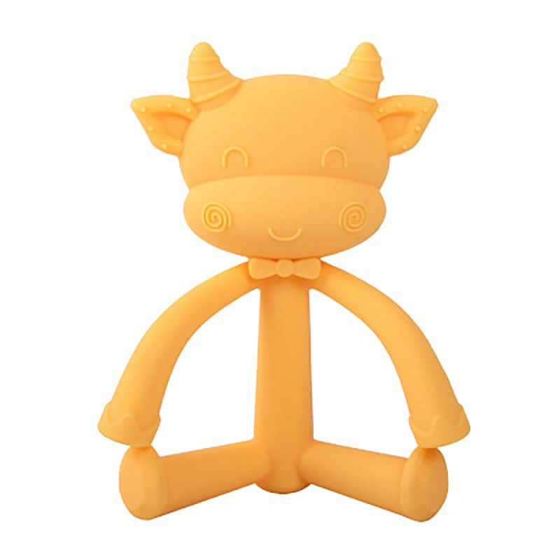 Factory Directly Supply custom silicone baby teething toy teether animal Direct Prices