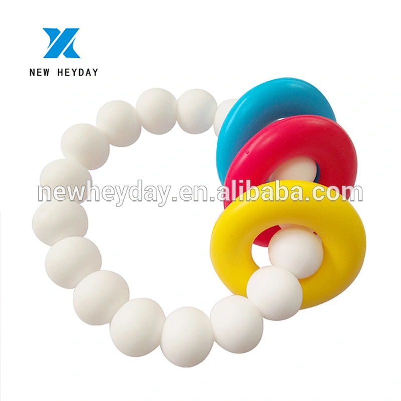 factory custom baby   silicone teether beads Food Grade  silicone teething beads bulk