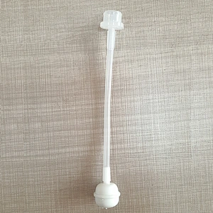 quality Silicone  nano silver liquid  nipple pacifier 7cm super soft simulation breast baby milk bottle  nipple _ wide mouth