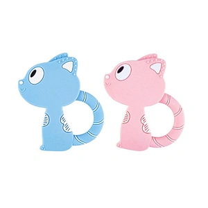 New factory customized amazon hot sale chewy fox shaped teething