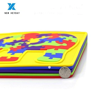 custom Giraffe or elephant silicone 3d Puzzles  kids Wooden Baby  Elephant Shape Early Learning Education