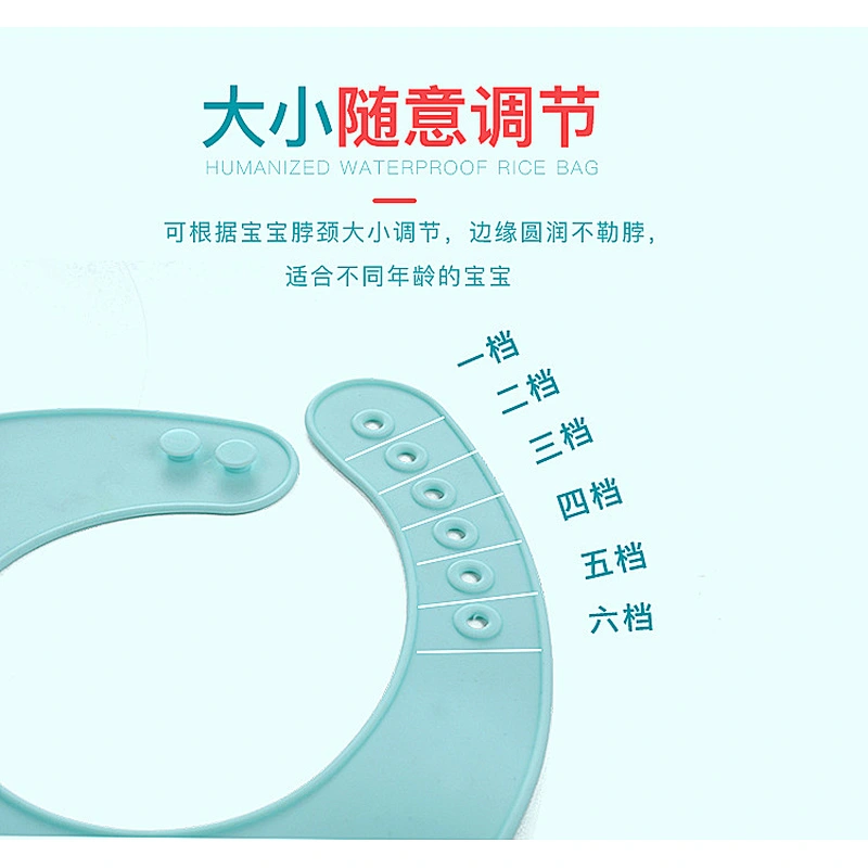 2020 New design custom printed disposable eco-friendly waterproof silicone rubber baby's bibs for feeding