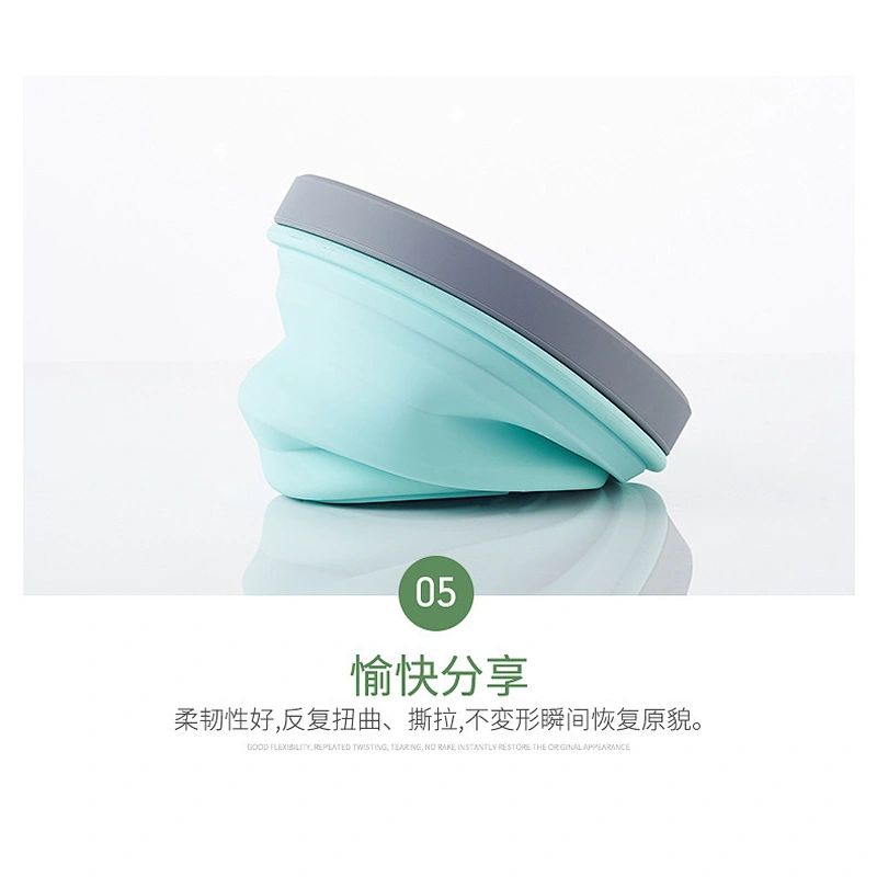 eco friendly foldable easy to clean silicone baby bowl for travel  or outdoor activity
