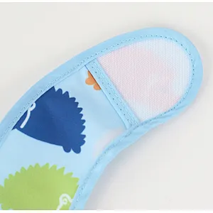Embroidered Custom Printing Food Drade Silicone Baby Bandana Drool Bibs Hook Dnd Loop Fastener For Children