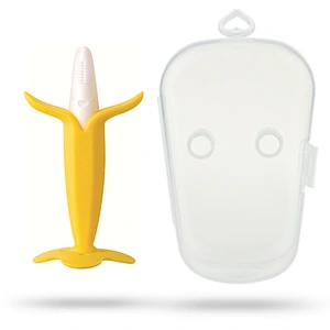 Food grade  soft baby finger silicone baby training toothbrush