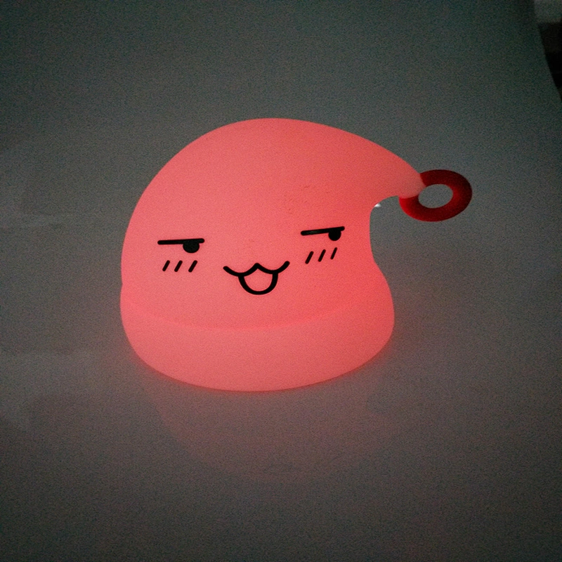 Best Christmas Gifts colorful LED bed sensor silicone snowman light for baby for sleeping
