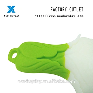 Silicone Safty vegetable white cabbage shaped pet toy teether