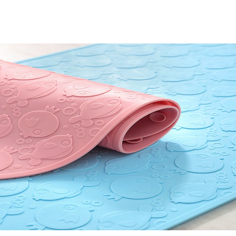 2020 Amazon top sellers non-slip environmentally friendly foldable space saving easy to clean anti-slip mat for baby for bathing