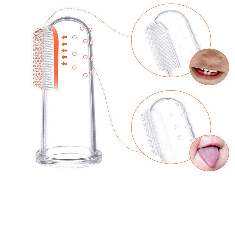 2020 Amazon top sellers soft  safe BPA free baby liquid silicone toothbrush for baby for Caring for baby teeth