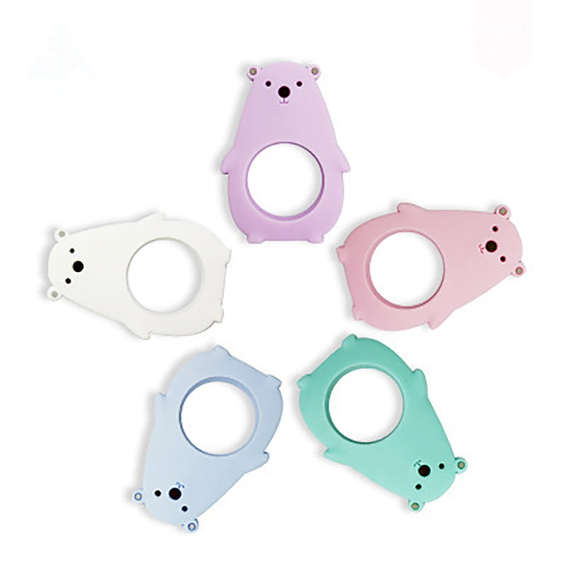 Wholesale  Eco-friendly 2020 New Style bear baby silicone teether