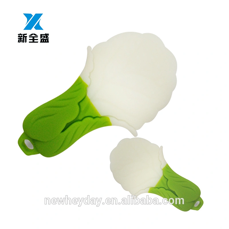 Silicone Safty vegetable white cabbage shaped pet toy teether