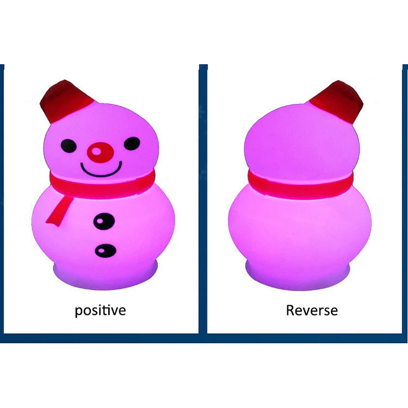 New trend colorful lightweight christmas light silicone night light charging  for baby for sleeping