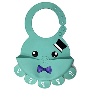 Comfortable new design wholesale baby bibs waterproof super soft silicone Compatible products