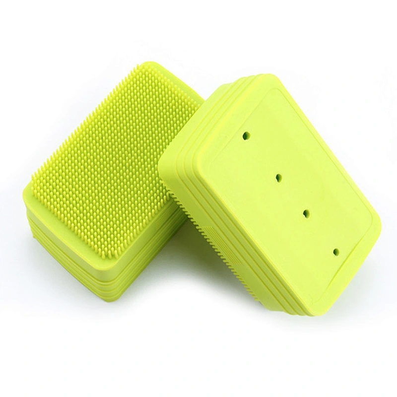 Multifunctional Soft Silicone baby bath dispensing dish brush  baby Shower Care hair  soap