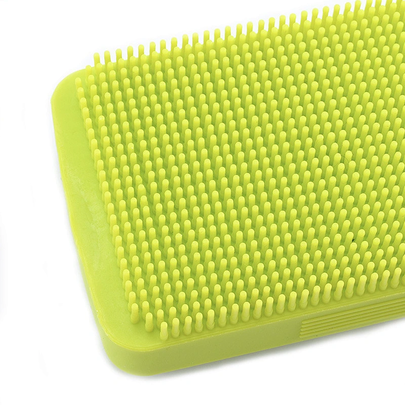 Multifunctional Soft Silicone baby bath dispensing dish brush  baby Shower Care hair  soap
