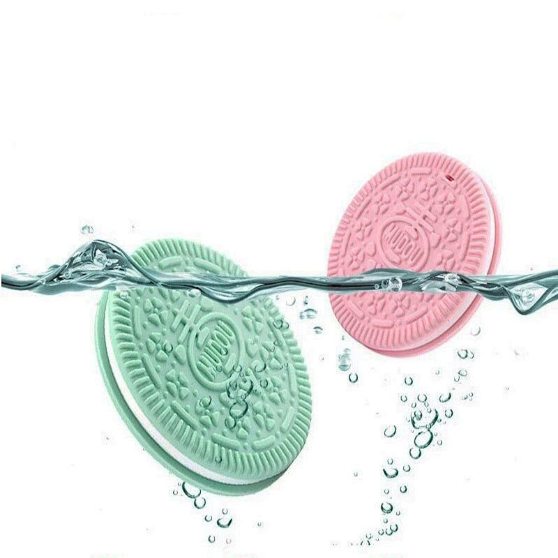 2020 Amazon top sellers soft healthy BPA free food-grade silicone biscuit shaped teether for baby for feediing