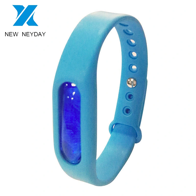 Factory custom colorful anti-mosquito round silicone bracelet for baby