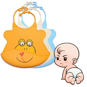 Waterproof New Born Baby Food Grade Silicone BPA Free Baby Bibs For Children